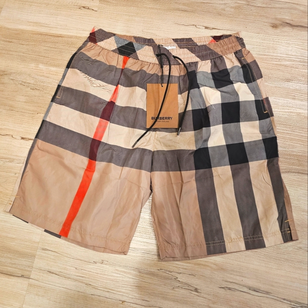 Burberry Checker Swim Shorts
